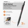 imageNicpro 05 mm Mechanical Pencils Set with Case 3 Metal Artist Pencil With 480PCS HB Lead Refills 3 Erasers9 Eraser Refills For Architect Art Writing Drafting Drawing Engineering Sketching BlackBlack