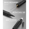 imageNicpro 05 mm Mechanical Pencils Set with Case 3 Metal Artist Pencil With 480PCS HB Lead Refills 3 Erasers9 Eraser Refills For Architect Art Writing Drafting Drawing Engineering Sketching BlackBlack