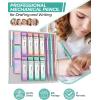 imageNicpro 05 mm Metal Mechanical Pencil Set 3PCS MP1000 Artist Lead Pencils With 480PCS HB 2B Lead Refills Erasers Pastel Aesthetic Mechanical Pencils for School Supplies Writing Drawing Sketching07mm