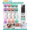 imageNicpro 05 mm Metal Mechanical Pencil Set 3PCS MP1000 Artist Lead Pencils With 480PCS HB 2B Lead Refills Erasers Pastel Aesthetic Mechanical Pencils for School Supplies Writing Drawing Sketching05mm