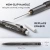imageNicpro 07 mm Art Mechanical Pencil Set 3 Colors RotateErase ampamp Fast Click Pencils with 6 Tubes Lead Refills 3 Eraser 6 Eraser Refills Storage Case for Drawing Writing Drafting Sketching