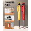 imageNicpro 10 Pack Carpenter Pencils Mechanical Construction Pencils with 21 Refill Automatic Center Punch and Carbide Scribe Tool Mechanical Pencil for Woodworking Best Carpenters Marking ToolSet 2