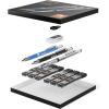 imageNicpro 11 Pieces 2mm Mechanical Pencil Set 3 PCS Carpenter Drafting Pencil 20 mm for Art Drawing Writing Sketching Construction with 6 Tube PreSharpen HB ampamp 2B Refill Eraser SharpenerBlack