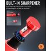 imageNicpro 17Pack Carpenter Pencil Set with Sharpener Mechanical Carpenter Pencils with 57 Refill Automatic Center Punch and Carbide Scribe Woodworking Tool Heavy Duty Construction Pencil for Architect