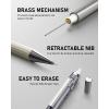 imageNicpro 2 PCS 05 mm Metal Mechanical Pencils Set Drafting Pencil for Artist Writing Sketching Drawing with 4 Tubes HB Lead Refill ampamp Erasers Erasers Refills ampamp Storage Case05 mm