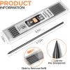 imageNicpro 24 Pieces Carpenter Pencil Lead Refills 28mm Lead Refill for Mechanical Carpenter Pencil Break Resistant 28 mm Leads for Construction Pencils Woodworking Pencil BlackBlack