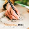 imageNicpro 29 Pieces 2mm Mechanical Pencil Set 9 PCS Drafting Carpenter Pencils 20 mm for Art Drawing Sketching construction with 192 Lead Refills PreSharpen HB ampamp 2B ampamp Colors 2 Erasers 2 Sharpener