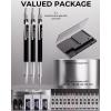 imageNicpro 2mm Metal Mechanical Pencil Set 2PCS Lead Holder 20 mm Marker Artist Carpenter Pencils with 120 Graphite Lead Refill HB 2H 4H 2B 4B ampamp Color 2 Eraser for Drafting Drawing Writing Sketching3 Pack 2MM