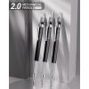 imageNicpro 2mm Metal Mechanical Pencil Set 2PCS Lead Holder 20 mm Marker Artist Carpenter Pencils with 120 Graphite Lead Refill HB 2H 4H 2B 4B ampamp Color 2 Eraser for Drafting Drawing Writing Sketching3 Pack 2MM