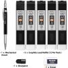 imageNicpro 2mm Metal Mechanical Pencil Set 2PCS Lead Holder 20 mm Marker Artist Carpenter Pencils with 120 Graphite Lead Refill HB 2H 4H 2B 4B ampamp Color 2 Eraser for Drafting Drawing Writing Sketching1 Count Pack of 1