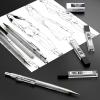 imageNicpro 3 PCS 07 mm Art Mechanical Pencil Set with Case Drafting Pencil 07mm with 3 Tubes HB Lead Refills Eraser for School Supplier Architect Art Writing Drafting Drawing Sketching