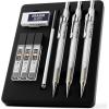 imageNicpro 3 PCS 09 mm Art Mechanical Pencil Set with Case Drafting Pencil 09mm with 3 Tubes HB Lead Refills Eraser for School Supplier Architect Art Writing Drafting Drawing Sketching