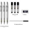 imageNicpro 3 PCS 09 mm Art Mechanical Pencil Set with Case Drafting Pencil 09mm with 3 Tubes HB Lead Refills Eraser for School Supplier Architect Art Writing Drafting Drawing Sketching