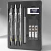 imageNicpro 3 PCS 09 mm Art Mechanical Pencil Set with Case Drafting Pencil 09mm with 3 Tubes HB Lead Refills Eraser for School Supplier Architect Art Writing Drafting Drawing Sketching
