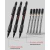 imageNicpro 3 Pack 2mm Mechanical Pencils Set with Case 33 Graphite Lead Refills 4B 2B HB 2H 4H 36 Colored Lead Erasers Weatherproof Metal Barrel Heavy Duty Carpenter Pencil For Drawing Sketching1 Count Pack of 3