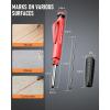 imageNicpro 3 Pack Carpenter Pencil Set with Sharpener ampamp Finger Grip Mechanical Woodworking Pencils with 39 Refills Red Black Yellow Deep Hole Marker Heavy Duty Construction Pencils  With Case3 PACK