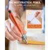 imageNicpro 3 Pack Carpenter Pencil Set with Sharpener ampamp Finger Grip Mechanical Woodworking Pencils with 39 Refills Red Black Yellow Deep Hole Marker Heavy Duty Construction Pencils  With Case1 PACK