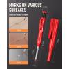 imageNicpro 3 Pack Carpenter Pencil with Sharpener ampamp Holder Mechanical Carpenter Pencils with 39 Refills Red Black Yellow Heavy Duty Construction Pencils Woodworking Pencils for Contractor Architect2 Pack