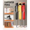 imageNicpro 3 Pack Carpenter Pencil with Sharpener ampamp Holder Mechanical Carpenter Pencils with 39 Refills Red Black Yellow Heavy Duty Construction Pencils Woodworking Pencils for Contractor Architect3 Pack