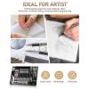 imageNicpro 35PCS Art Mechanical Pencil Set 3 PCS Metal Drafting Pencil 05 mm ampamp 07 mm ampamp 09 mm ampamp 3 PCS 2mm Lead Holder 6B 4B 2B HB 2H 4H Colors For Sketching Drawing With 20 Tube Lead Refills CaseGold