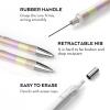 imageNicpro 4 PCS Pastel Mechanical Pencil Set 09 mm for School Cute Colors Mechanical Pencils with 8 tubes HB Lead Refills 2 Erasers 9 Eraser Refills For Student Writing Drawing Sketching with Case