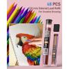 imageNicpro 47PCS Aesthetic School Supplies in Big Capacity Pen Case Cute Pastel Mechanical Pencils 05 07 09 ampamp 2mm Lead Holder with 25 Tube Lead Refills 4B 2B HB 2H Color Erasers for Student Writing