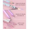 imageNicpro 47PCS Aesthetic School Supplies in Big Capacity Pen Case Cute Pastel Mechanical Pencils 05 07 09 ampamp 2mm Lead Holder with 25 Tube Lead Refills 4B 2B HB 2H Color Erasers for Student Writing