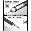 imageNicpro 6PCS Metal Mechanical Pencil Set Full Copper Drafting Pencil 03 05 07 09 mm ampamp 2PCS 2mm Graphite Lead Holder4B 2B HB 2H For Art Sketching Drawing With Lead Refills Eraser CaseBlack 34