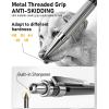 imageNicpro 6PCS Metal Mechanical Pencil Set Full Copper Drafting Pencil 03 05 07 09 mm ampamp 2PCS 2mm Graphite Lead Holder4B 2B HB 2H For Art Sketching Drawing With Lead Refills Eraser CaseBlack 34