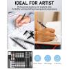 imageNicpro 6PCS Metal Mechanical Pencil Set Full Copper Drafting Pencil 03 05 07 09 mm ampamp 2PCS 2mm Graphite Lead Holder4B 2B HB 2H For Art Sketching Drawing With Lead Refills Eraser CaseBlack 34