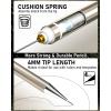 imageNicpro 6PCS Metal Mechanical Pencil Set Full Copper Drafting Pencil 03 05 07 09 mm ampamp 2PCS 2mm Graphite Lead Holder4B 2B HB 2H For Art Sketching Drawing With Lead Refills Eraser CaseGold