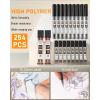 imageNicpro 6PCS Metal Mechanical Pencil Set Full Copper Drafting Pencil 03 05 07 09 mm ampamp 2PCS 2mm Graphite Lead Holder4B 2B HB 2H For Art Sketching Drawing With Lead Refills Eraser CaseBlack 34