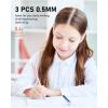 imageNicpro 6PCS Pastel Mechanical Pencil Set 05 ampamp 07 mm with 12 tubes HB Lead Refills 3 Erasers 9 Eraser Refills For School Writing Drawing Sketching 3 Colors  With Case05mm