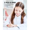 imageNicpro 6PCS Pastel Mechanical Pencil Set 05 ampamp 07 mm with 12 tubes HB Lead Refills 3 Erasers 9 Eraser Refills For School Writing Drawing Sketching 3 Colors  With Case07mm