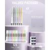 imageNicpro 6PCS Pastel Mechanical Pencil Set 05 mm Cute Mechanical Pencils with Comfort Grip with 12 Tubes HB Lead Refill 3 Eraser 9 Eraser Refills for Student Writing Drawing Sketching with Case07