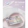 imageNicpro 6PCS Pastel Mechanical Pencil Set 05 mm Cute Mechanical Pencils with Comfort Grip with 12 Tubes HB Lead Refill 3 Eraser 9 Eraser Refills for Student Writing Drawing Sketching with Case07