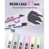imageNicpro 6PCS Pastel Mechanical Pencil Set 05 mm Cute Mechanical Pencils with Comfort Grip with 12 Tubes HB Lead Refill 3 Eraser 9 Eraser Refills for Student Writing Drawing Sketching with Case07