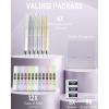 imageNicpro 6PCS Pastel Mechanical Pencil Set 05 mm Cute Mechanical Pencils with Comfort Grip with 12 Tubes HB Lead Refill 3 Eraser 9 Eraser Refills for Student Writing Drawing Sketching with Case05