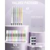 imageNicpro 6PCS Pastel Mechanical Pencil Set 05 mm Cute Mechanical Pencils with Comfort Grip with 12 Tubes HB Lead Refill 3 Eraser 9 Eraser Refills for Student Writing Drawing Sketching with Case09