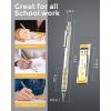 imageNicpro Blocky Gear 09 mm Mechanical Pencils Set in Case Metal Pencil with 09mm HB Lead Refills Eraser for Professional ampamp Adult Art Writing Drafting Drawing09mm
