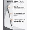imageNicpro Blocky Gear 09 mm Mechanical Pencils Set in Case Metal Pencil with 09mm HB Lead Refills Eraser for Professional ampamp Adult Art Writing Drafting Drawing05mm