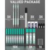 imageNicpro Blocky Gear 2mm Mechanical Pencils in Case Metal Drafting Lead Holder with 6 Tubes 2mm Lead Refill HB 2B 2H 4B 4H ampamp Colors Sharpeners Erasers for Artist Carpenter Writing Drawing Sketching3 Pack
