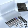 imageNicpro Metal 20 Mechanical Pencil Set with Case 3 PCS Drafting Lead Holder with 10 Tubes 2mm Graphite Lead RefillHB 2H 4H 2B 4B ampampColors Sharpeners Erasers for Artist Writing Drawing SketchingBlack