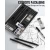 imageNicpro Metal Mechanical Pencil Set 5 PCS Art Drafting Pencils 03 05 07 09 mm ampamp 2mm Graphite Lead Holder For Sketching Drawing With 9 Tubes 4B 2B HB 2H Colors Lead Refills Erasers CaseBlack