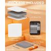 imageNicpro Miniature Painting Kit with Wet Palette ampamp 11PCS Detail Paint Brushes Drybrush 100PCS Wet Pallet Paper 4PCS Sponge Brush Holder Mixing Paint Saver Palette for Warhammer 40K Model PaintingWhite