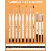 imageNicpro Miniature Painting Kit with Wet Palette ampamp 11PCS Detail Paint Brushes Drybrush 100PCS Wet Pallet Paper 4PCS Sponge Brush Holder Mixing Paint Saver Palette for Warhammer 40K Model PaintingWhite