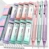 imageNicpro 05 mm Metal Mechanical Pencil Set 3PCS MP1000 Artist Lead Pencils With 480PCS HB 2B Lead Refills Erasers Pastel Aesthetic Mechanical Pencils for School Supplies Writing Drawing Sketching07mm