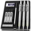 imageNicpro 3 PCS 09 mm Art Mechanical Pencil Set with Case Drafting Pencil 09mm with 3 Tubes HB Lead Refills Eraser for School Supplier Architect Art Writing Drafting Drawing Sketching