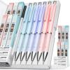 imageNicpro 6PCS Pastel Mechanical Pencil Set 05 ampamp 07 mm with 12 tubes HB Lead Refills 3 Erasers 9 Eraser Refills For School Writing Drawing Sketching 3 Colors  With Case05mm07mm