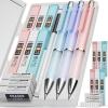 imageNicpro 6PCS Pastel Mechanical Pencil Set 05 ampamp 07 mm with 12 tubes HB Lead Refills 3 Erasers 9 Eraser Refills For School Writing Drawing Sketching 3 Colors  With Case09mm